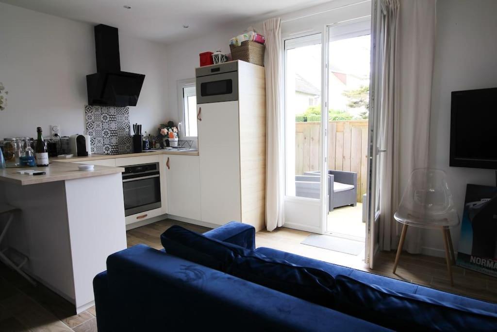 Appartement Avec Terrasse Privee, Plage A Pied Saint-Aubin-Sur-Mer  Dış mekan fotoğraf