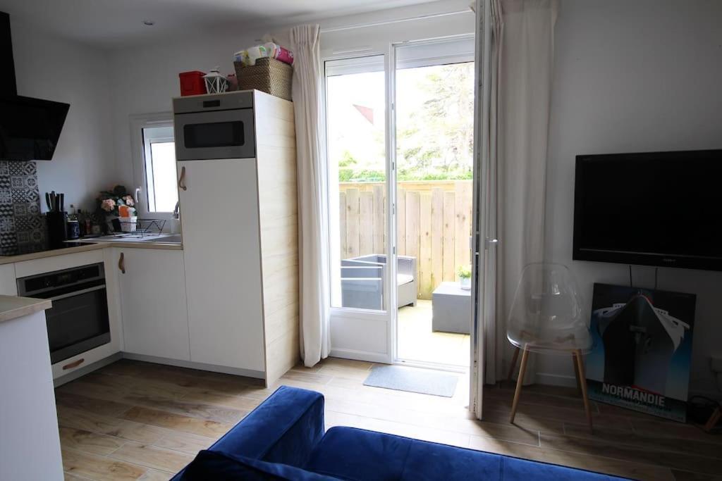 Appartement Avec Terrasse Privee, Plage A Pied Saint-Aubin-Sur-Mer  Dış mekan fotoğraf